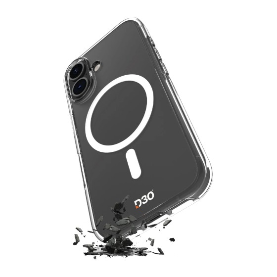 Cover Impact Clear D3O® Bio per iPhone 17